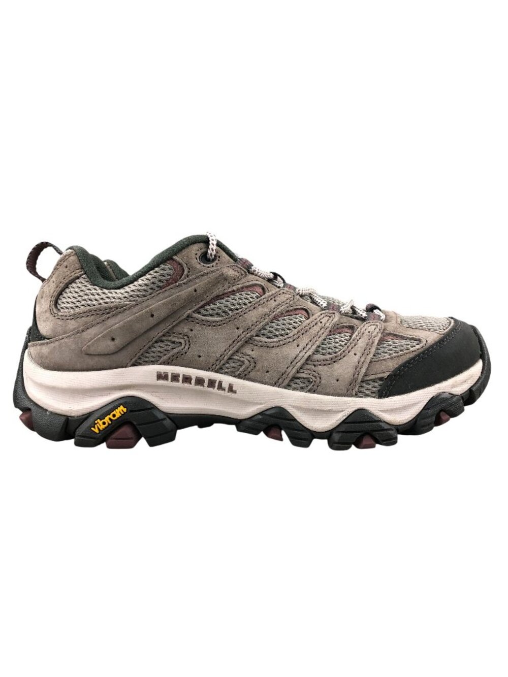 Merrell Women's Size 8.5 Moab 3 Low Brown Leather Lace-Up Outdoor Hiking Shoes